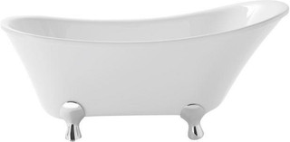 Heritage Grantham Acrylic Slipper Bath Freestanding 1550 x 690mm  Junction 2 Interiors Bathrooms