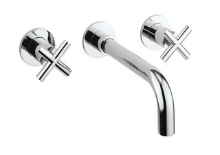 Crosswater MPRO Crosshead Basin 3 Hole Set Chrome