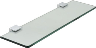 VADO - Phase Frosted Bathroom Glass Shelf 450mm (18")  Junction 2 Interiors Bathrooms