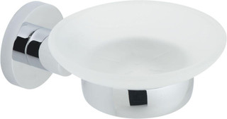 VADO - Elements Frosted Glass Soap Dish & Holder Wall Mounted  Junction 2 Interiors Bathrooms