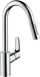 hansgrohe Focus M41 Single Lever Kitchen Mixer 240, pull out Spray, 2 Jet sBox  Junction 2 Interiors Bathrooms