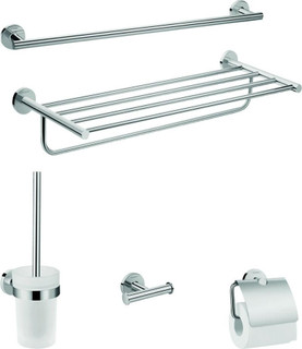 hansgrohe Logis Universal Bath-Accessory Set 5 In 1  Junction 2 Interiors Bathrooms