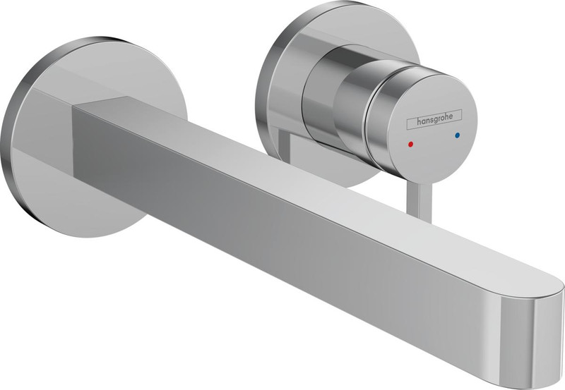 hansgrohe Finoris Single Lever Basin Mixer For Concealed Inst Wall Mount With Spout  Junction 2 Interiors Bathrooms