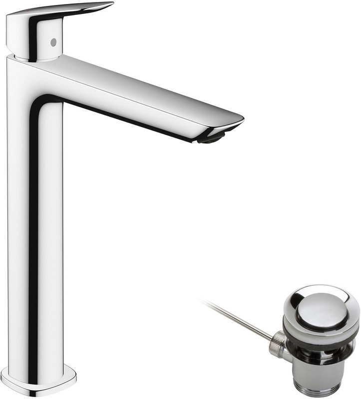 hansgrohe Logis Single Lever Basin Mixer 240 Fine With Pop-Up Waste  Junction 2 Interiors Bathrooms