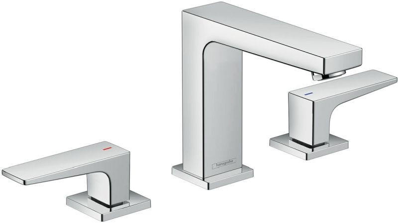 hansgrohe Metropol 3-H Basin Mixer 110, Lever Handles & P-Open Waste  Junction 2 Interiors Bathrooms