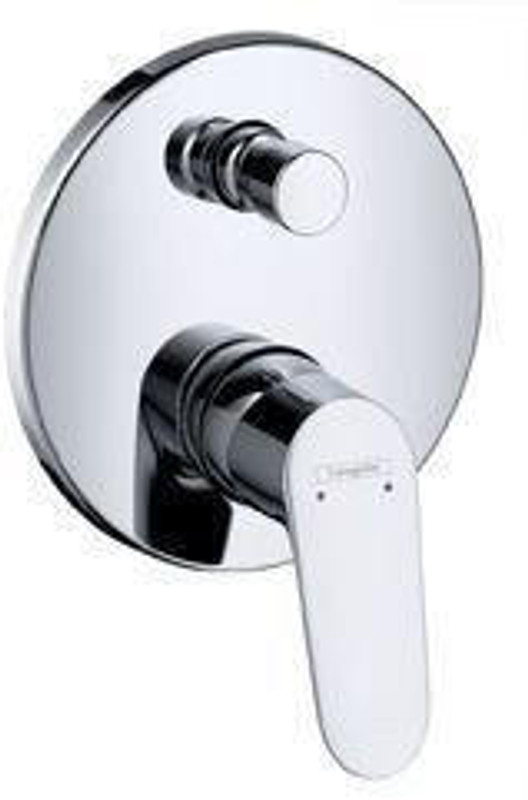 hansgrohe Focus Single Lever Bath Mixer For Concealed Install, int. backflow prevention  Junction 2 Interiors Bathrooms