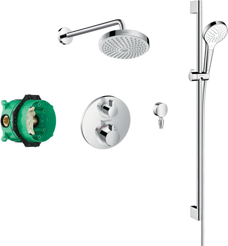 hansgrohe Croma Select S 2 Way Shower Wall Mounted  Junction 2 Interiors Bathrooms