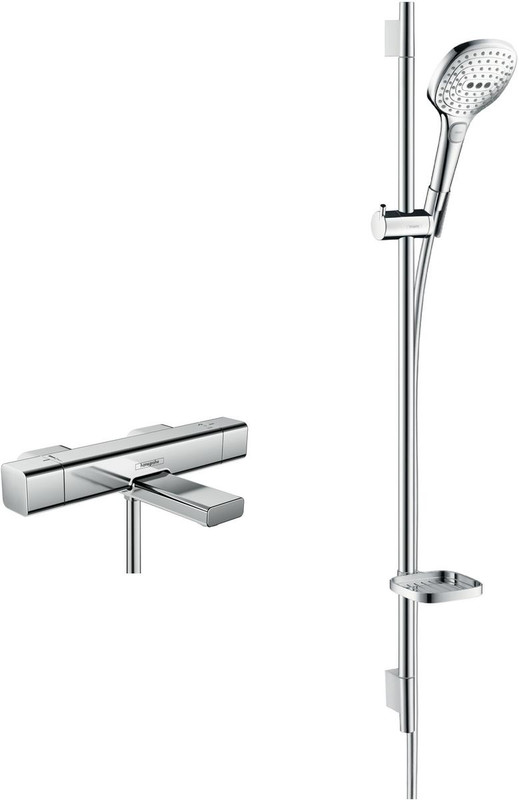 hansgrohe Exposed Croma E Bath Shower Set  Junction 2 Interiors Bathrooms