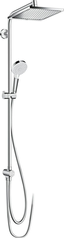 hansgrohe Crometta E Showerpipe 240 1Jet EcoSmart 9 L/Min Reno  Junction 2 Interiors Bathrooms