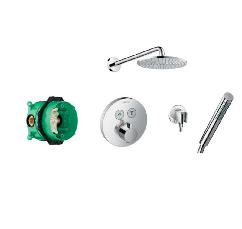 hansgrohe Raindance Air Overhead Shower Select 2Way  Junction 2 Interiors Bathrooms