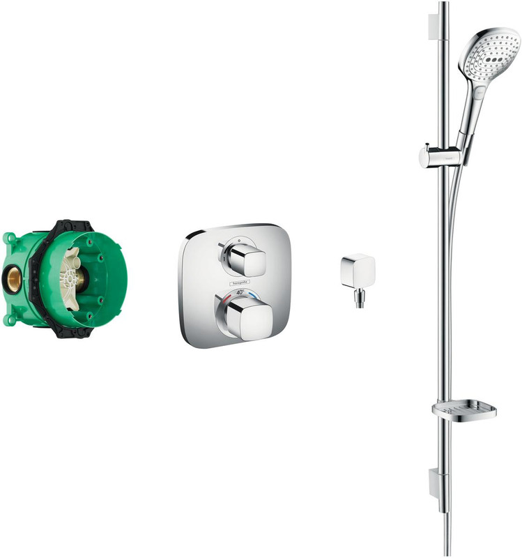 hansgrohe Soft Cube Valve With Raindance Select Rail Kit  Junction 2 Interiors Bathrooms