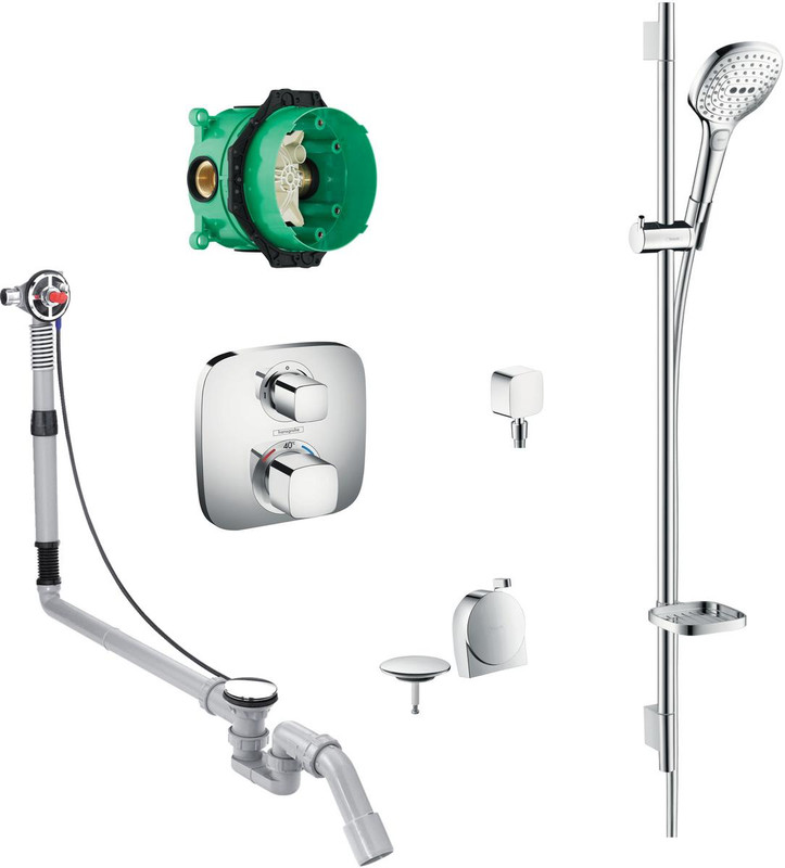 hansgrohe Soft Cube Valve With Raindance Select Rail Kit & Exafill  Junction 2 Interiors Bathrooms