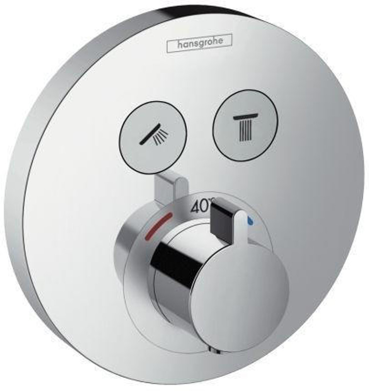 hansgrohe ShowerSelect S Thermostat For Concealed Inst For 2 Functions  Junction 2 Interiors Bathrooms