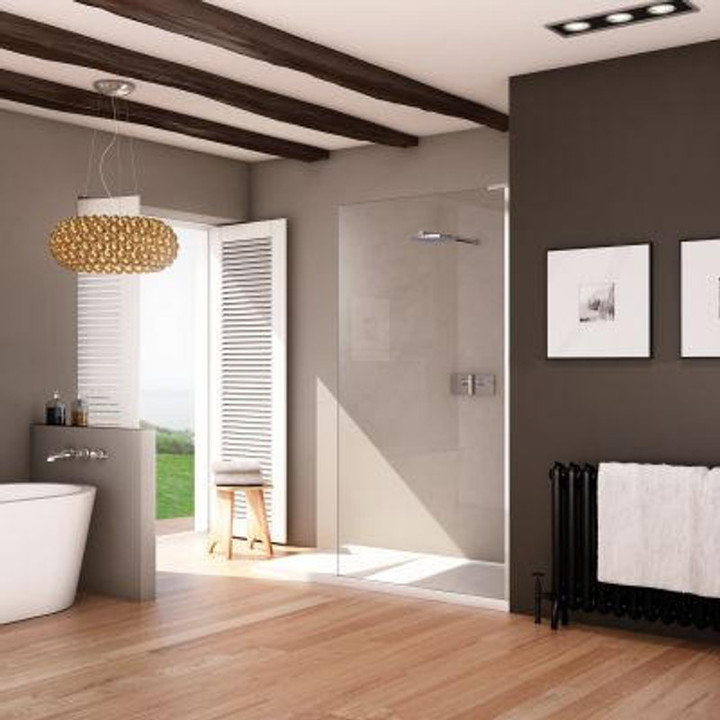 Matki Boutique Single Shower Panel 1500 x 800mm  Junction 2 Interiors Bathrooms