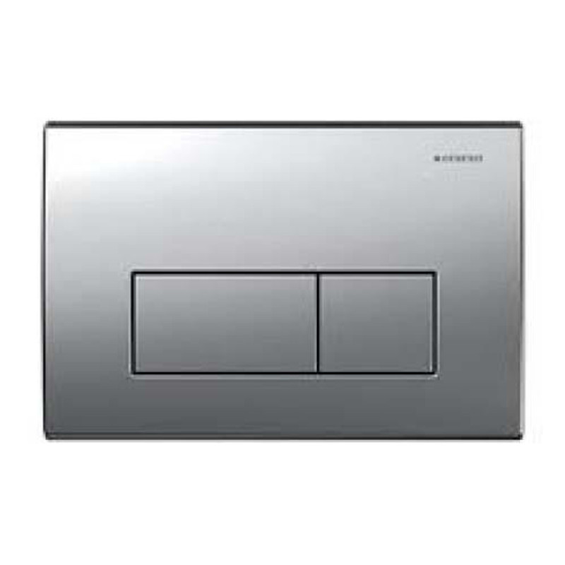 Geberit Flush Plate Kappa50 For Dual Flush - Matt Chrome Plated  Junction 2 Interiors Bathrooms