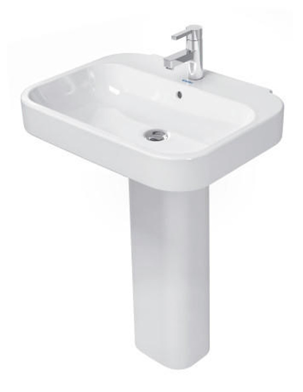 Duravit Happy D.2 Washbasin 650mm 1 Tap Hole  Junction 2 Interiors Bathrooms