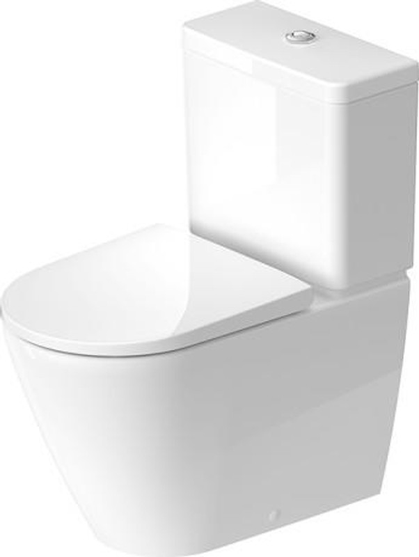 Duravit D-Neo Toilet Close Coupled 650mm Rimless  Junction 2 Interiors Bathrooms