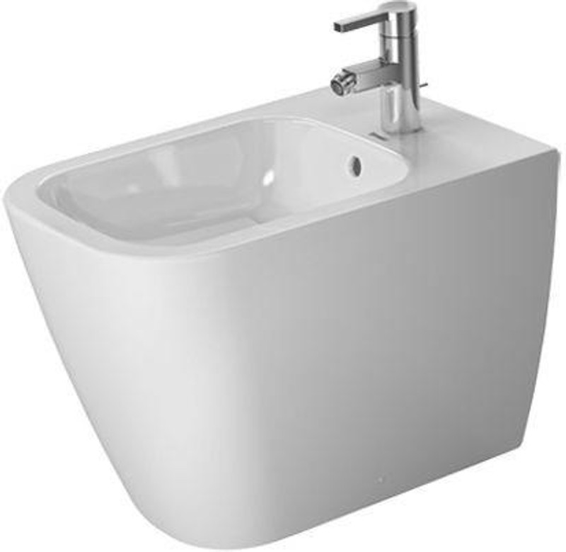  Duravit Happy D.2 Bidet Floor St 570mm 1TH Back To Wall 