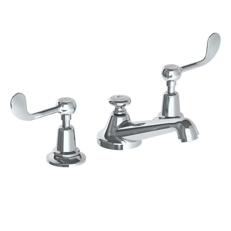  Lefroy Brooks Classic Connaught Lever Deck Mounted 3 Hole Basin Mixer 