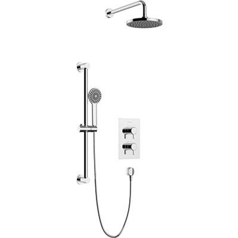  Heritage Dartmouth Concealed 2 Outlet 2 Handle Thermostatic Valve 