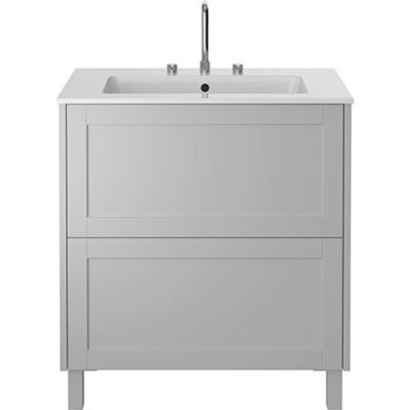  Heritage Lynton 800mm Freestanding Bathroom Vanity - Dove Grey 