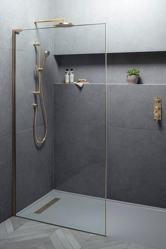  Matki Eauzone Plus Framed Wet Room Panel with Color Options 