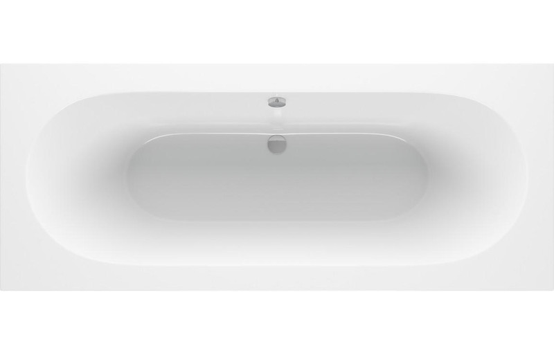 PureLux Round Double End  Bath SUPERCAST 1700x700x550mm No Tap Hole with legs  Junction 2 Interiors Bathrooms