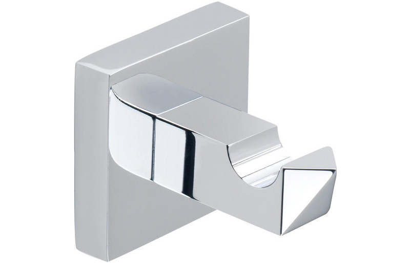 Nola Bathroom Towel Robe Hook - Chrome  Junction 2 Interiors Bathrooms