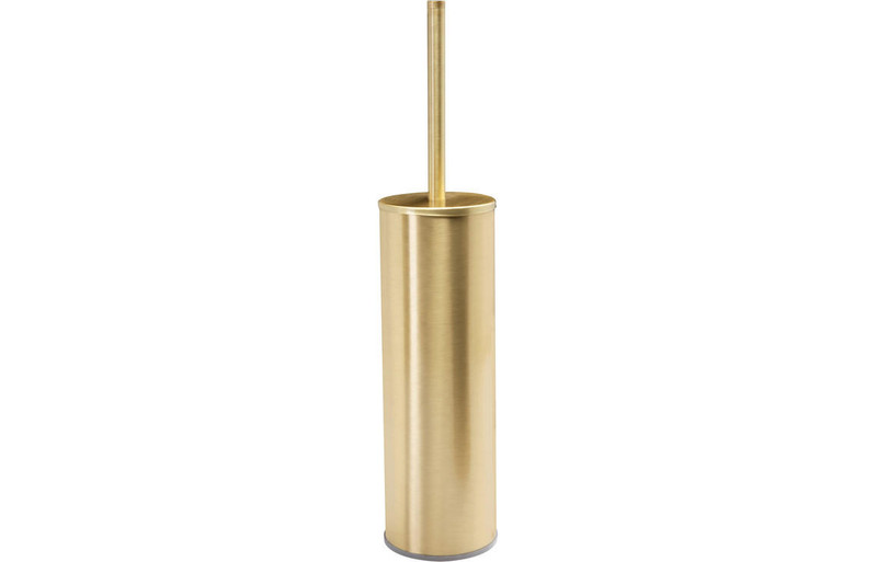 Toscana Wall Mounted Toilet Brush Holder - Brushed Brass  Junction 2 Interiors Bathrooms