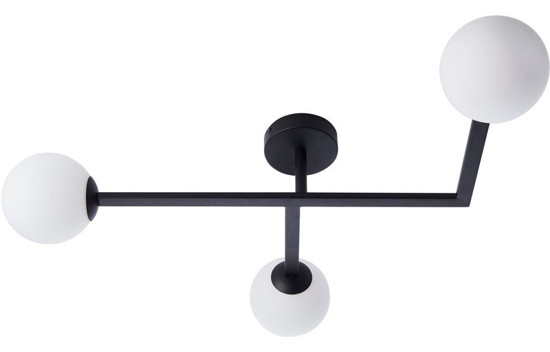 Cassino Ceiling Light - Matt Black  Junction 2 Interiors Bathrooms