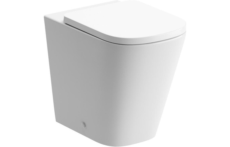 Skadar Rimless Back To Wall Comfort Height WC Toilet & Soft Close Seat  Junction 2 Interiors Bathrooms