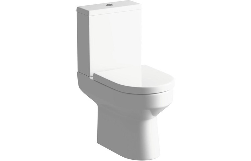 Ilana Close Coupled Open Back WC Toilet & Soft Close Seat  Junction 2 Interiors Bathrooms