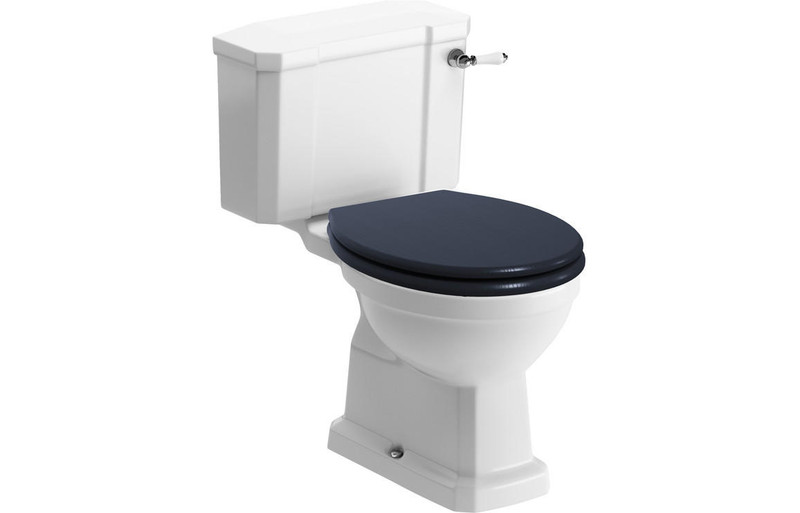 Piva Close Coupled WC Toilet & Indigo Ash Soft Close Seat  Junction 2 Interiors Bathrooms