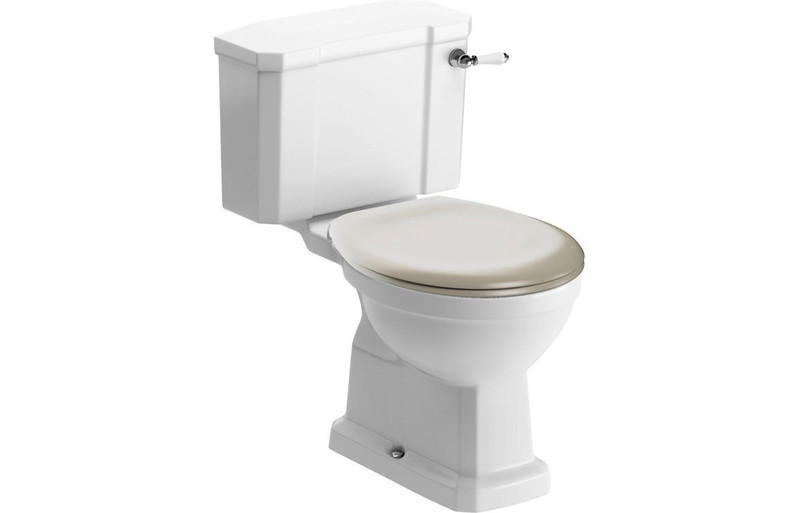 Piva Close Coupled WC Toilet & Matt Latte Soft Close Seat  Junction 2 Interiors Bathrooms