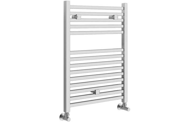 J2 Bathrooms Kinder Square Bathroom Ladder Radiator (500x690x30mm) - Chrome JTWO102985 