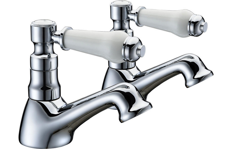 J2 Bathrooms Malawi Bath Pillar Taps - Chrome JTWO105755 