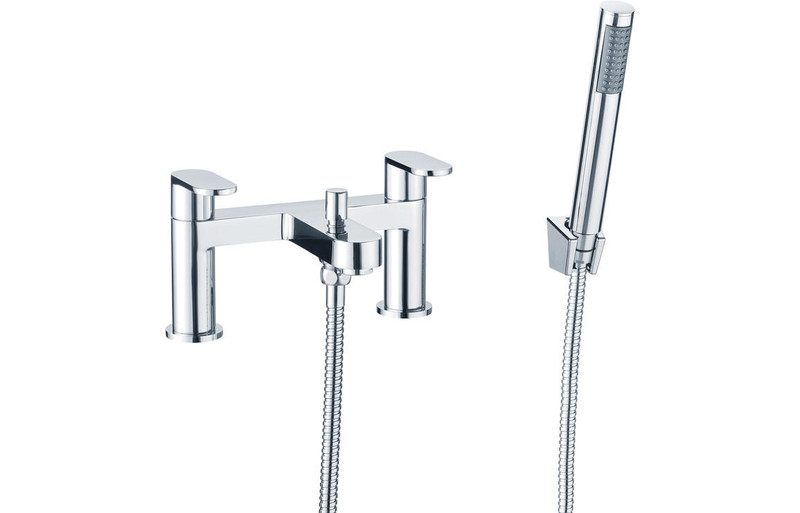 J2 Bathrooms Skocjan Bath Shower Mixer & Bracket - Chrome JTWO105792 