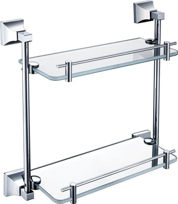 Heritage Chancery Double Glass Shelf  Junction 2 Interiors Bathrooms