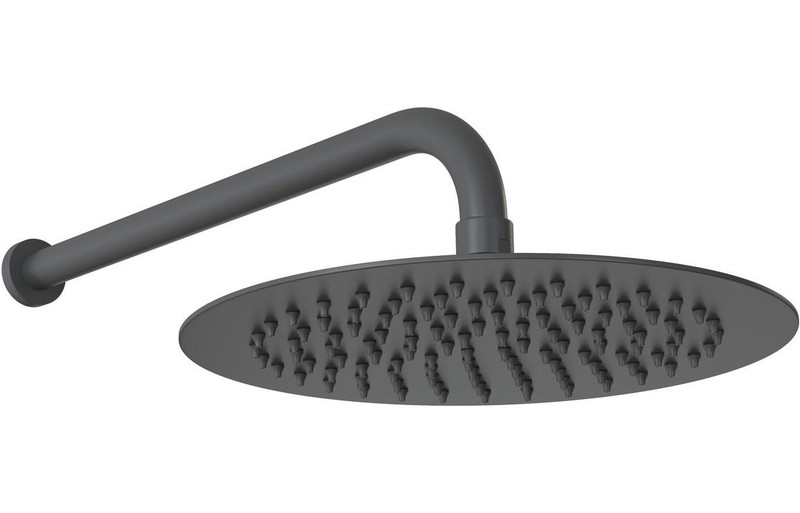 J2 Bathrooms 200mm Round Showerhead - Matt Black JTWO106792 