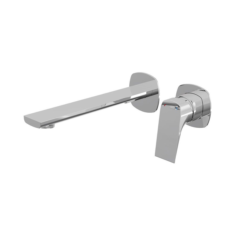  VADO Cameo Lever Wall Mounted Square Basin Mixer 5 L/Min Flow Regulator CAM-209S-CP 