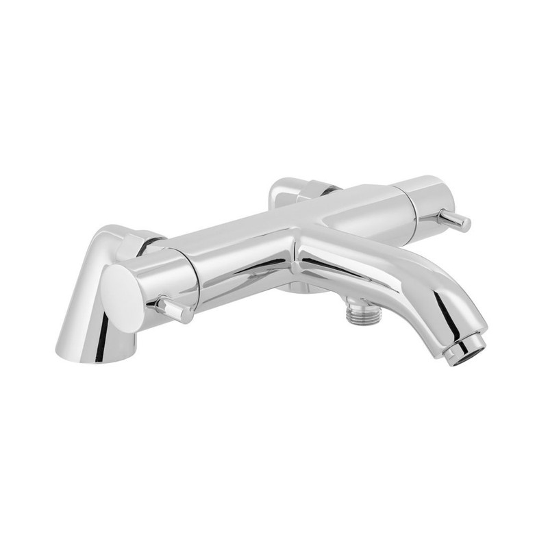  VADO Celsius Exposed Thermo Bath Shower Mixer Pillar Mounted CEL-131T-C/P 