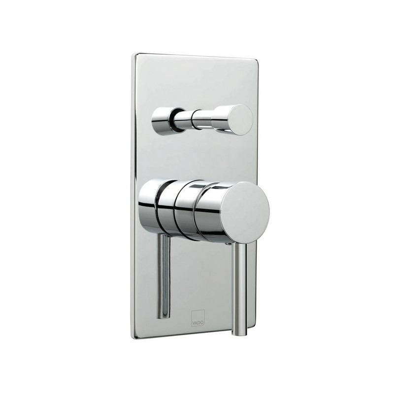  VADO Zoo Square Concealed Single Lever Manual Valve & Diverter ZOO-147A/SQ-C/P 
