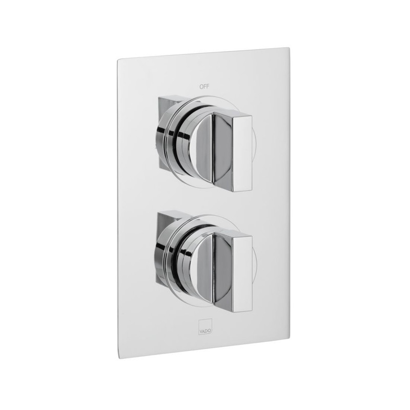  VADO Notion 1 Outlet 2 Handle Concealed Thermostatic Shower Valve NOT-148D-C/P 