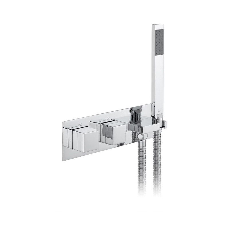  VADO Tablet Notion 2 Outlet 2 Handle Concealed Thermostatic Valve TAB-148/2WO-NOT-CP 