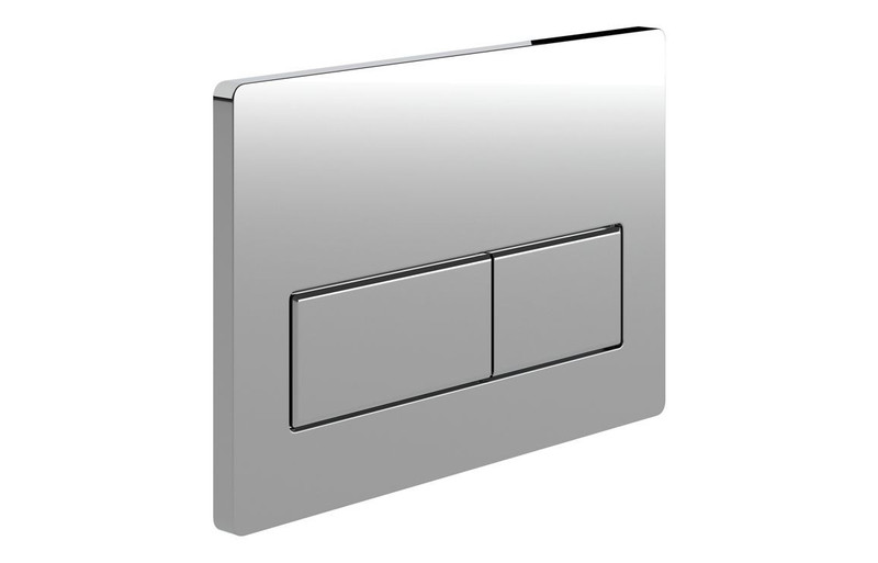 J2 Bathrooms Rectangle Push Button Flushplate - Chrome JTWO109027 