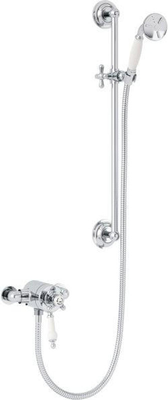Heritage Hartlebury Exposed Shower With Premium Flexible Riser Kit  Junction 2 Interiors Bathrooms