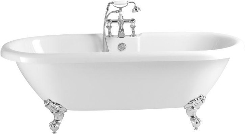 Heritage Oban 1760 x 790mm Acrylic Double Ended Roll Top Bath 2 Tap Holes  Junction 2 Interiors Bathrooms