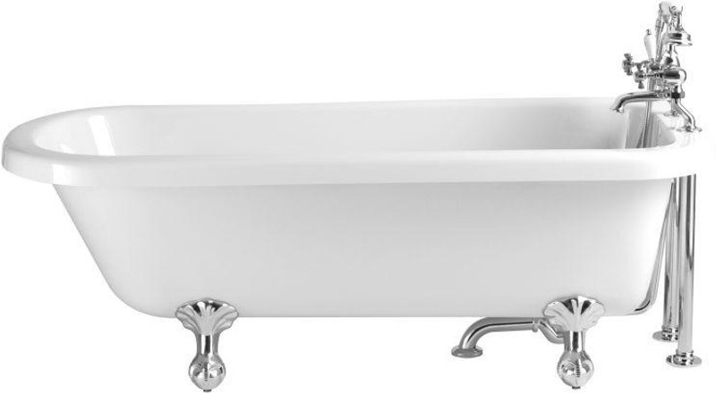 Heritage Perth 1650 x 720mm Acrylic Roll Top Bath 2 Tap Holes  Junction 2 Interiors Bathrooms