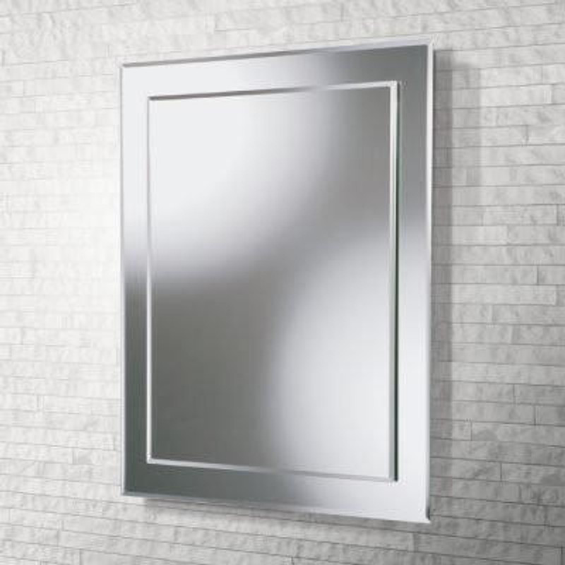 HIB Bathroom Emma Rectangular Mirror 50 x 40cm  Junction 2 Interiors Bathrooms