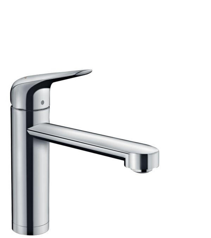 hansgrohe Focus M42 Single Lever Kitchen Mixer 120, 1 Jet with collapsible body, single spray mode  Junction 2 Interiors Bathrooms
